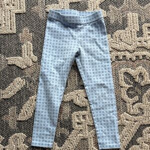 Janie and Jack Light Blue Patterned Leggings